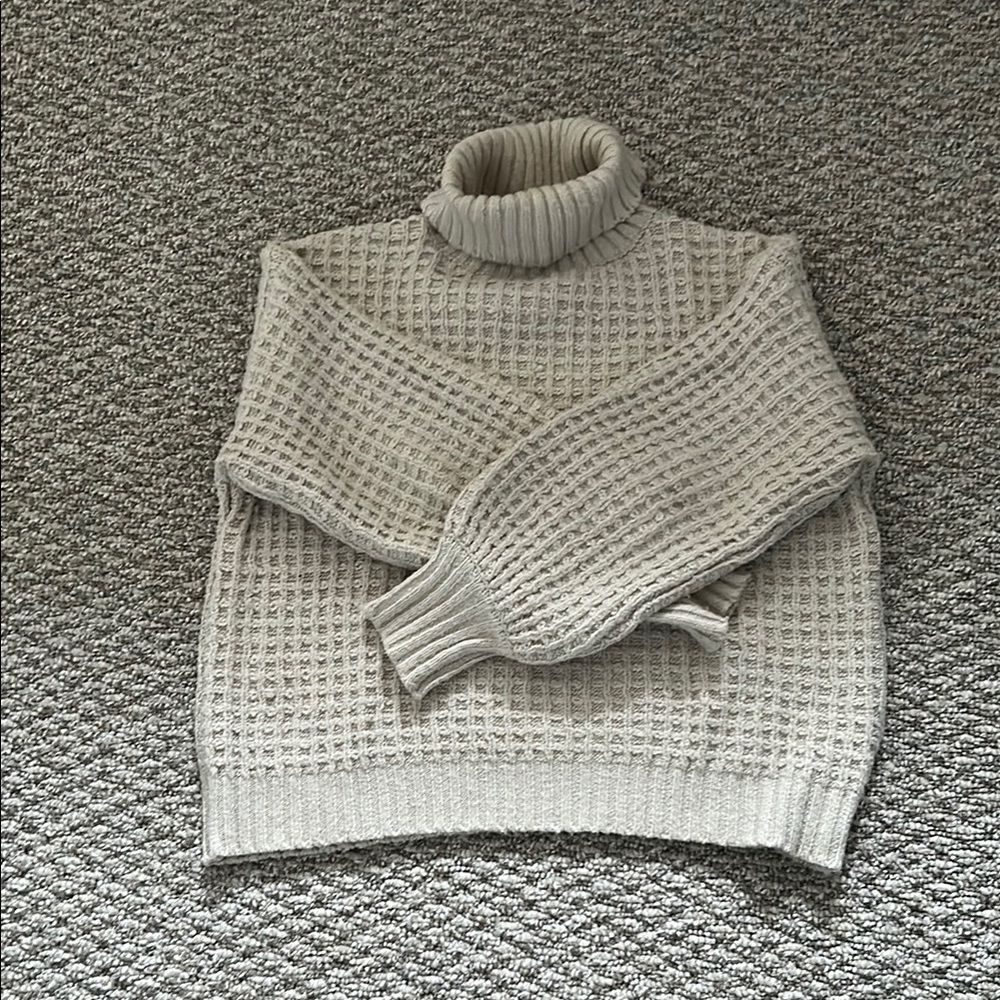 By Together Cream Turtleneck Sweater